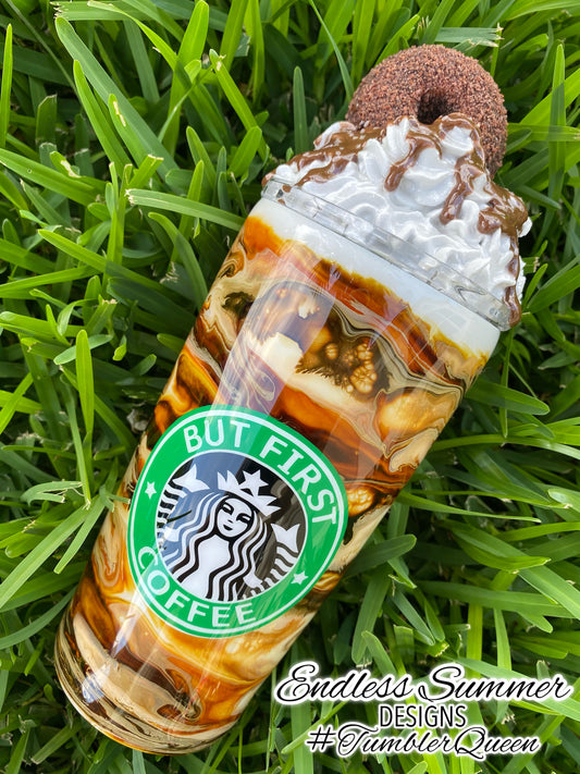 Macchiato - 20oz 3-D Handmade Coffee Swirl Tumbler