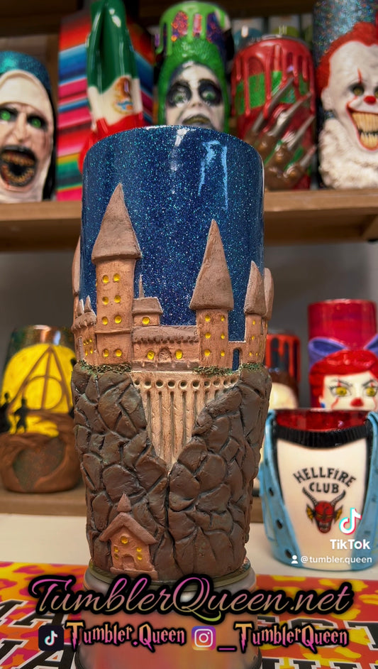 RTS Hogwarts - 30oz 3-D Hand sculpted Tumbler