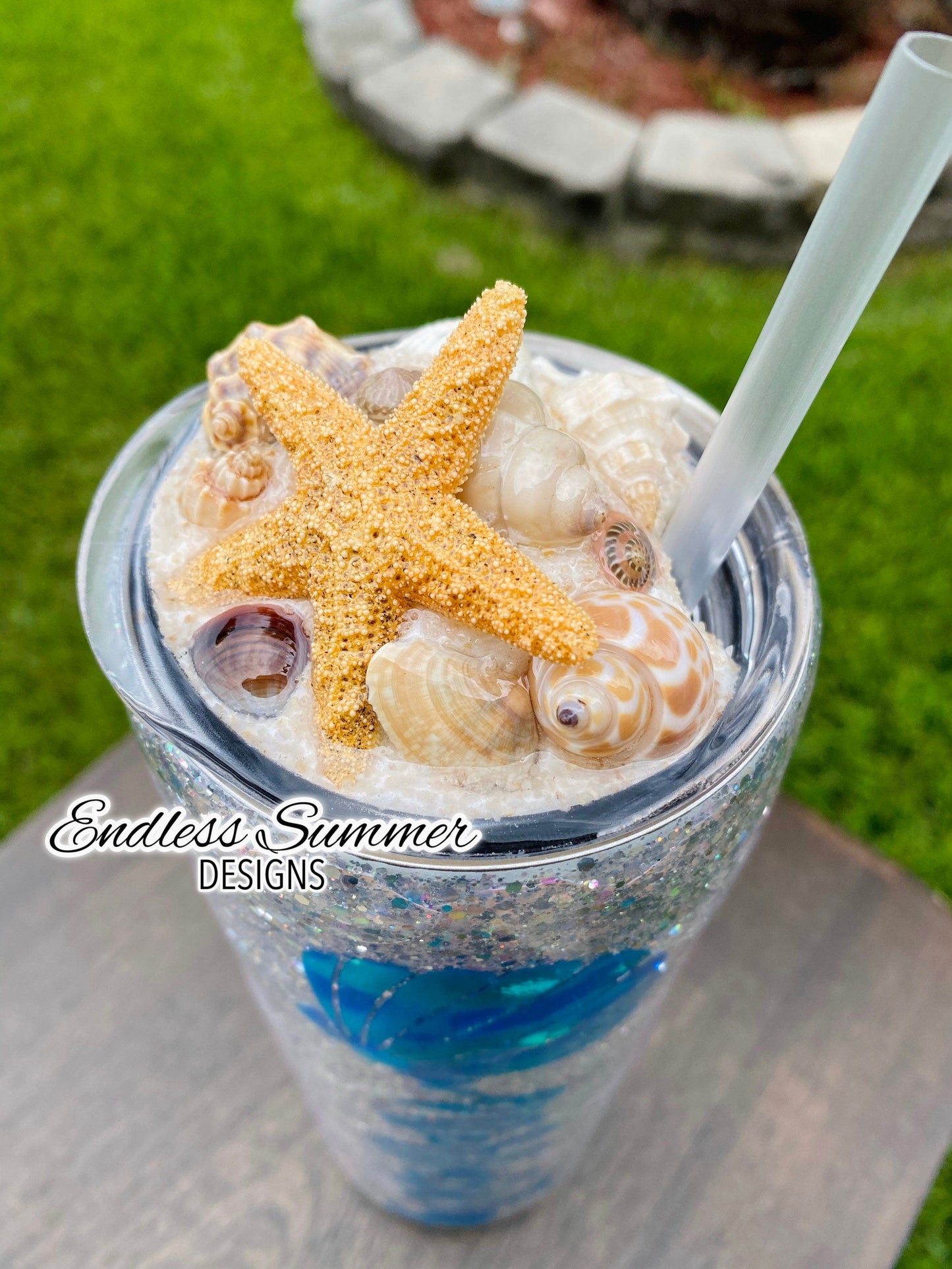 RTS MERBABE - 30oz 3-D Mermaid Scale Handmade Tumbler