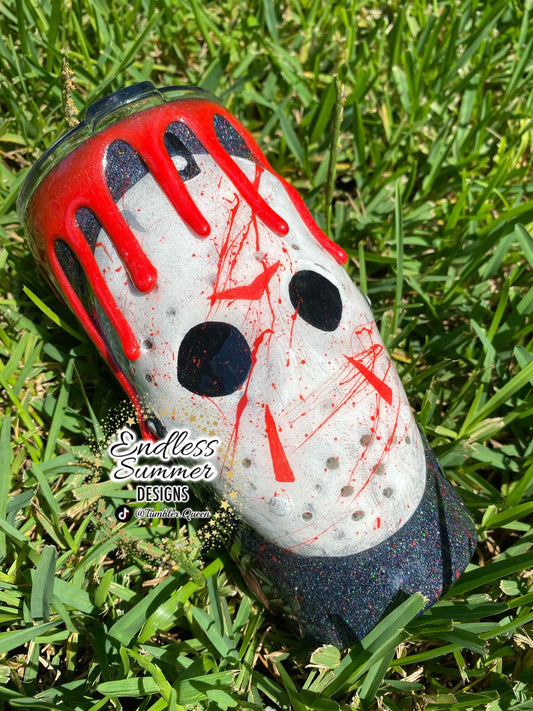 Ski killer Mask - 20oz 3-D Hand sculpted Tumbler