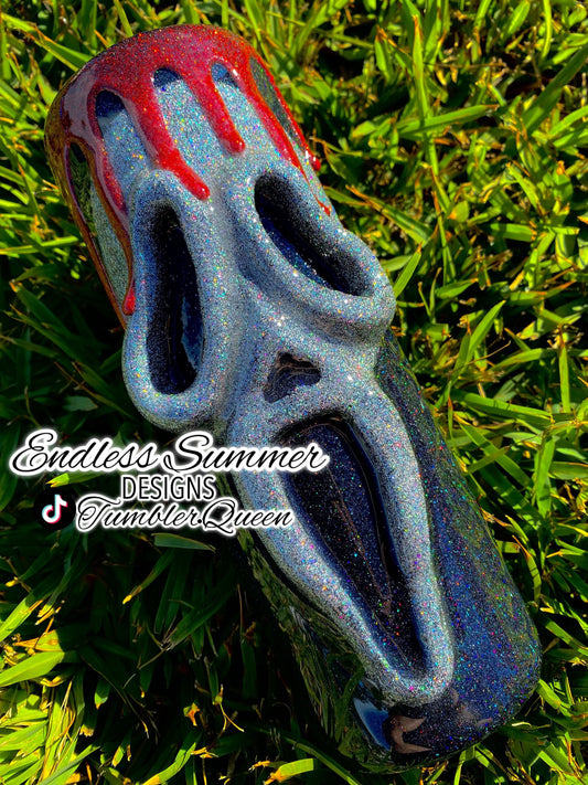 Creepy Mask - 20oz 3-D Hand sculpted Tumbler