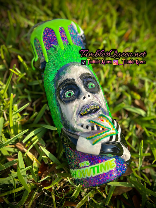 RTS BeetleJuice- 30oz 3-D Hand sculpted Tumbler