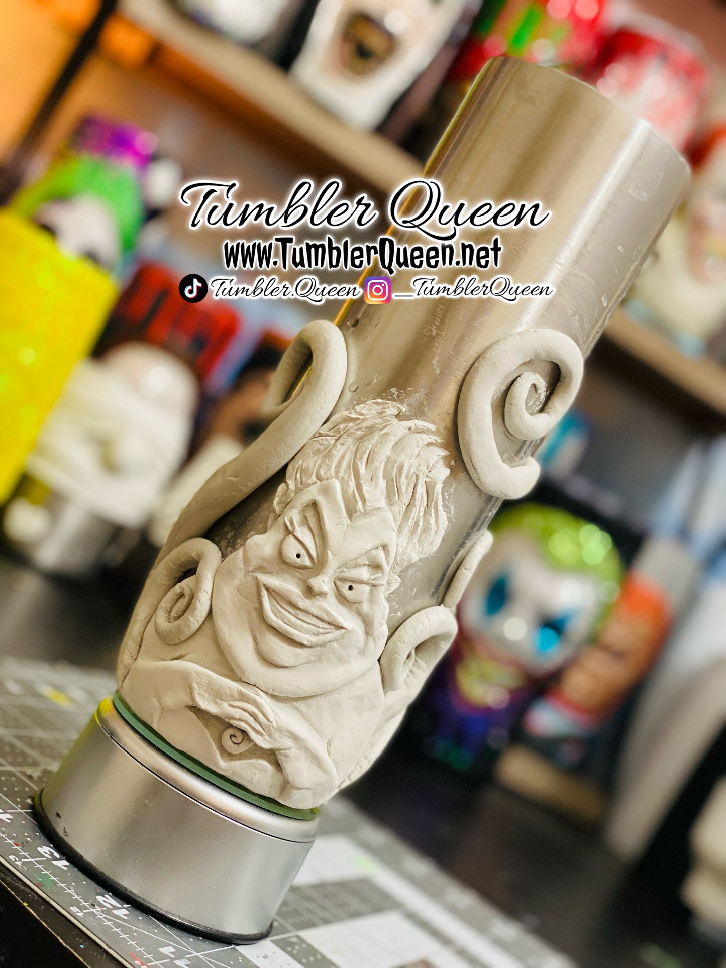 PREORDER - Sea Witch - 30oz 3-D Hand sculpted Tumbler