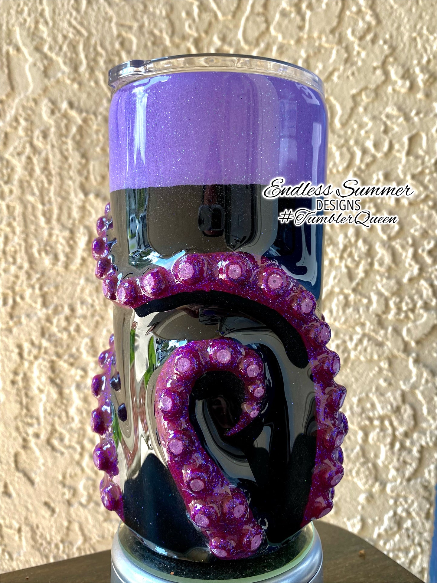 Octopus- 20oz 3-D Hand sculpted URSULA Tumbler