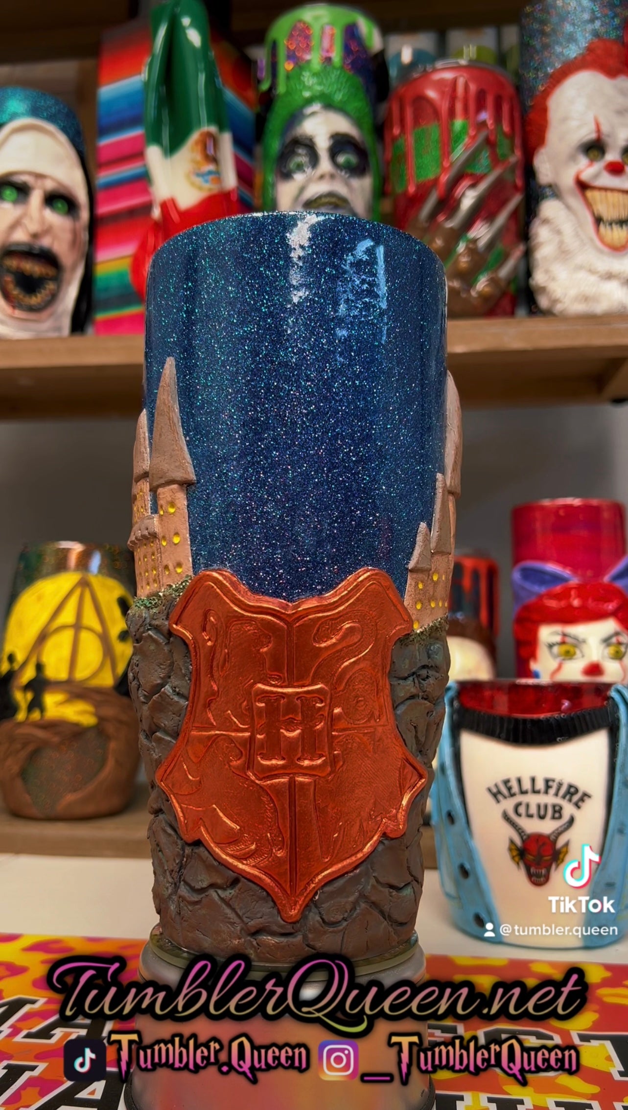 RTS Hogwarts - 30oz 3-D Hand sculpted Tumbler