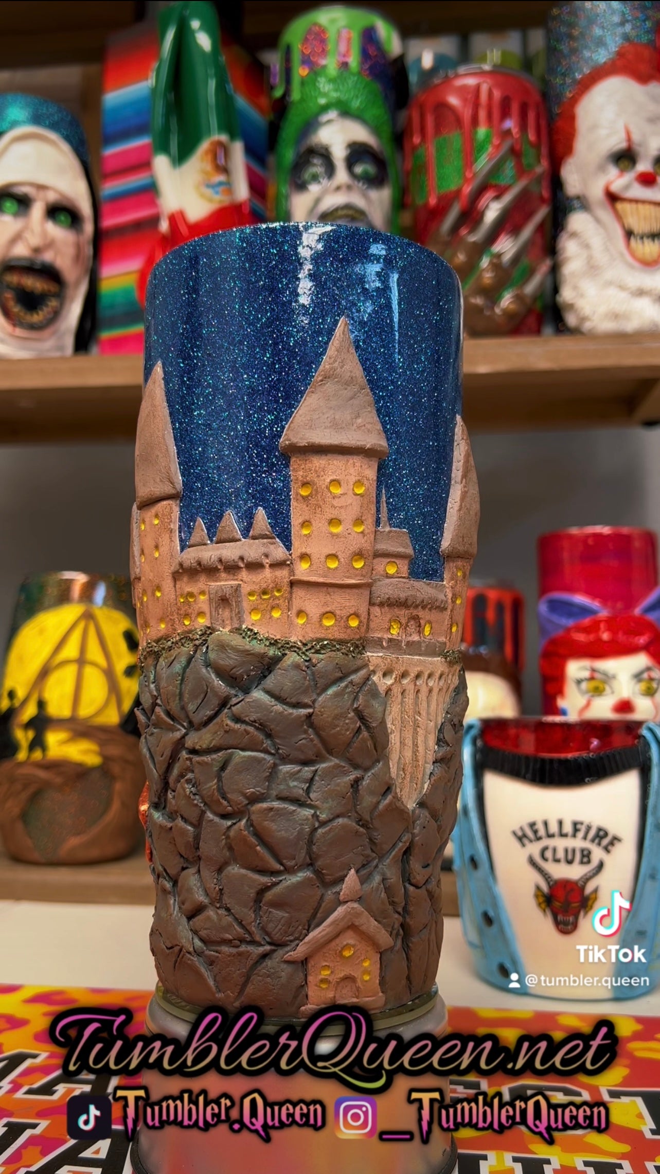 RTS Hogwarts - 30oz 3-D Hand sculpted Tumbler
