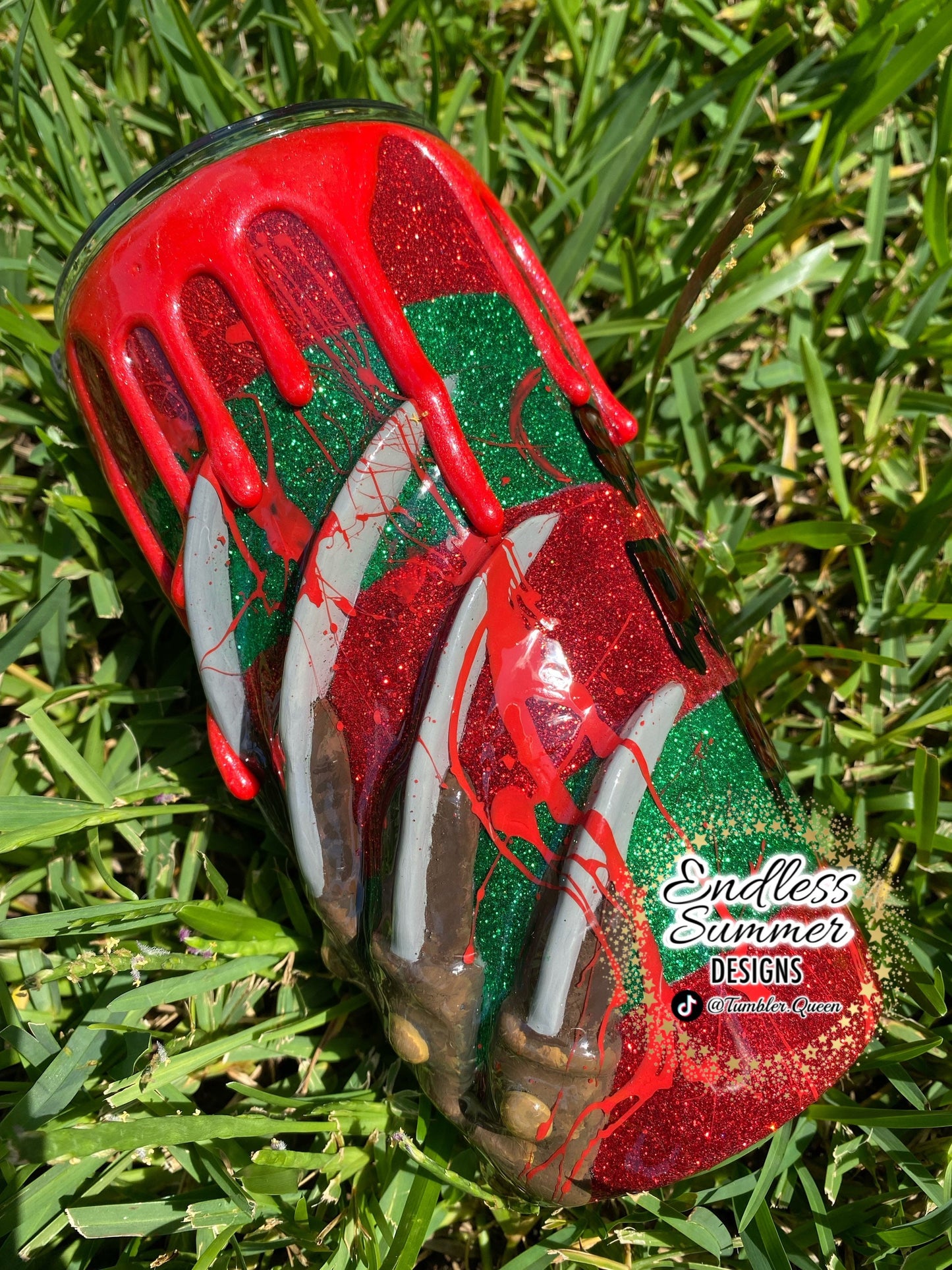 Creepy Hand - 20oz 3-D Hand sculpted Tumbler