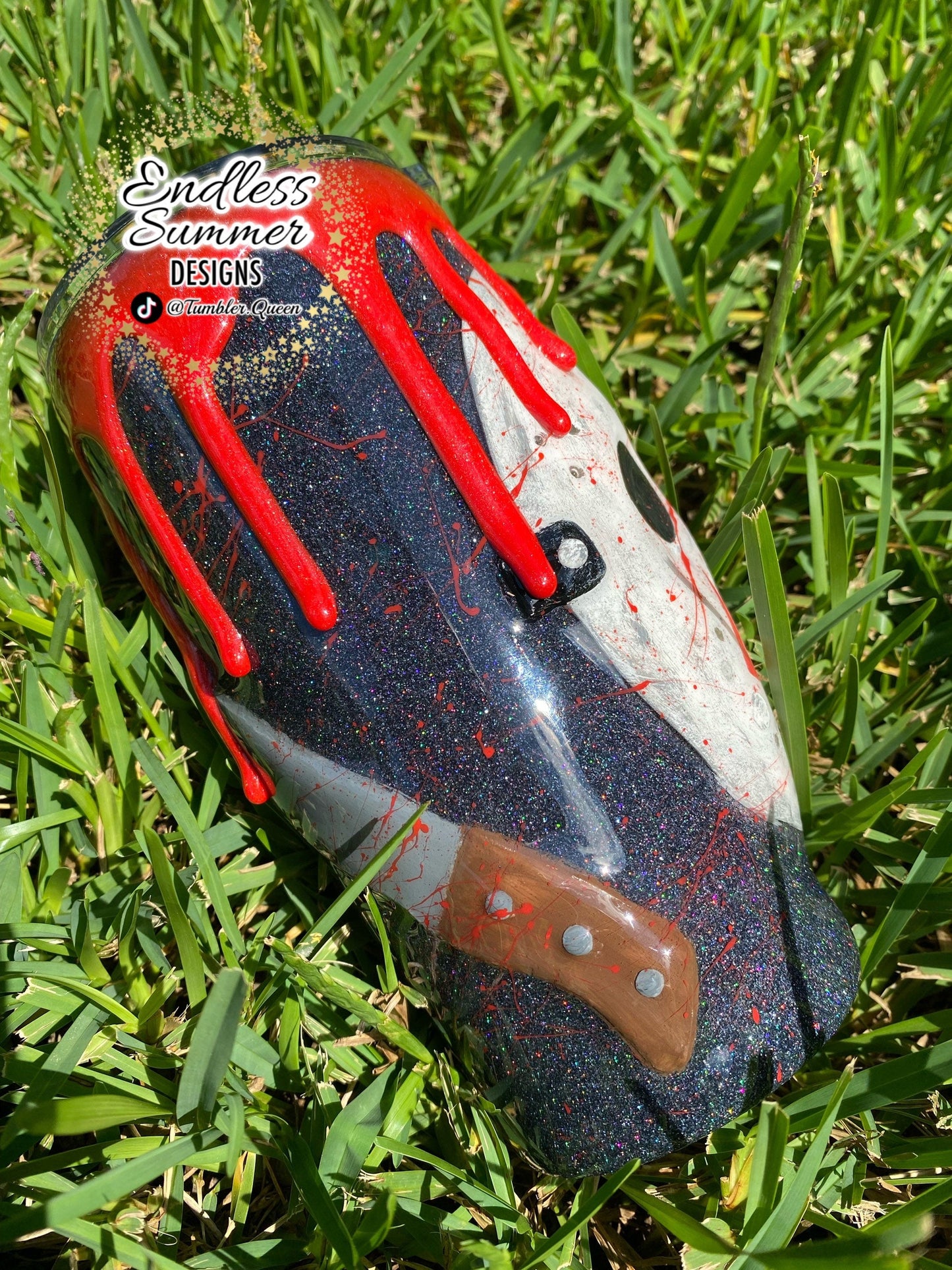 Ski killer Mask - 20oz 3-D Hand sculpted Tumbler