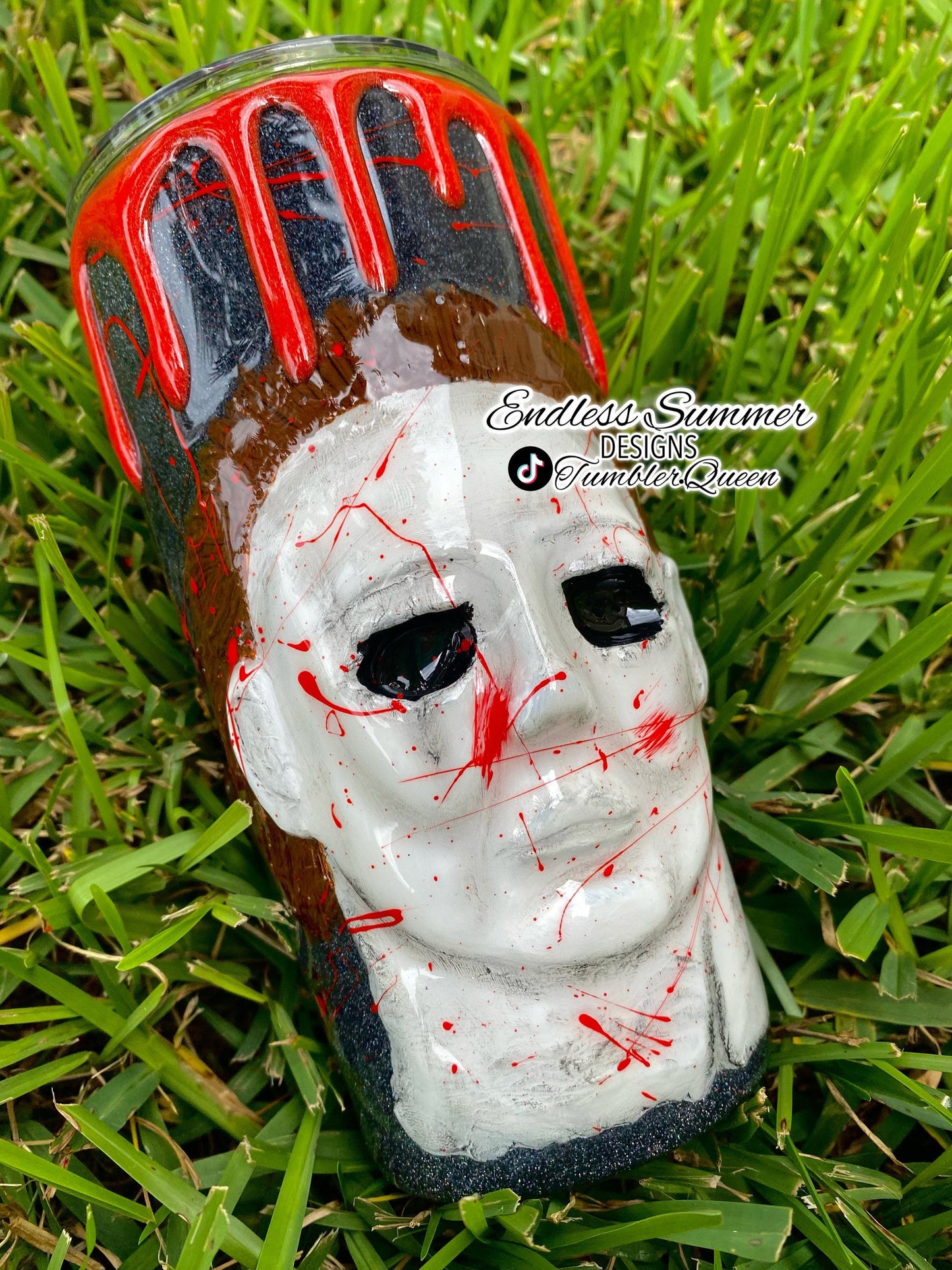 Murderer Mask- 20oz 3-D Hand sculpted Tumbler