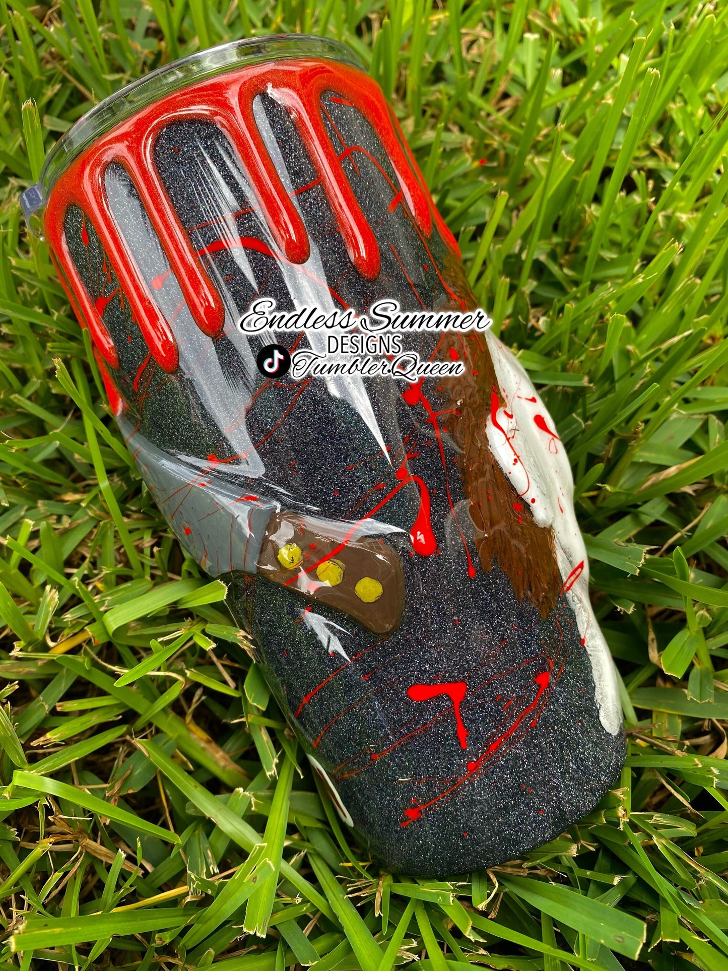 Murderer Mask- 20oz 3-D Hand sculpted Tumbler