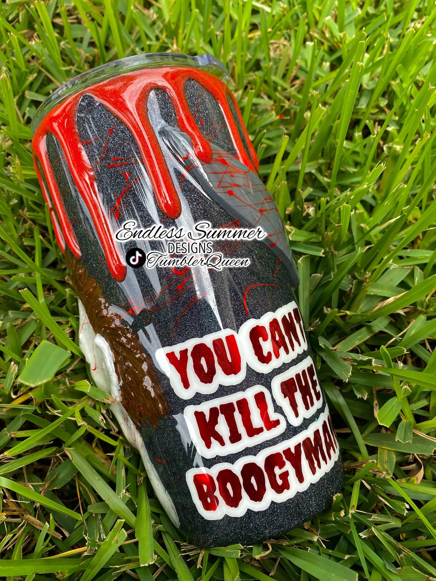 Murderer Mask- 20oz 3-D Hand sculpted Tumbler