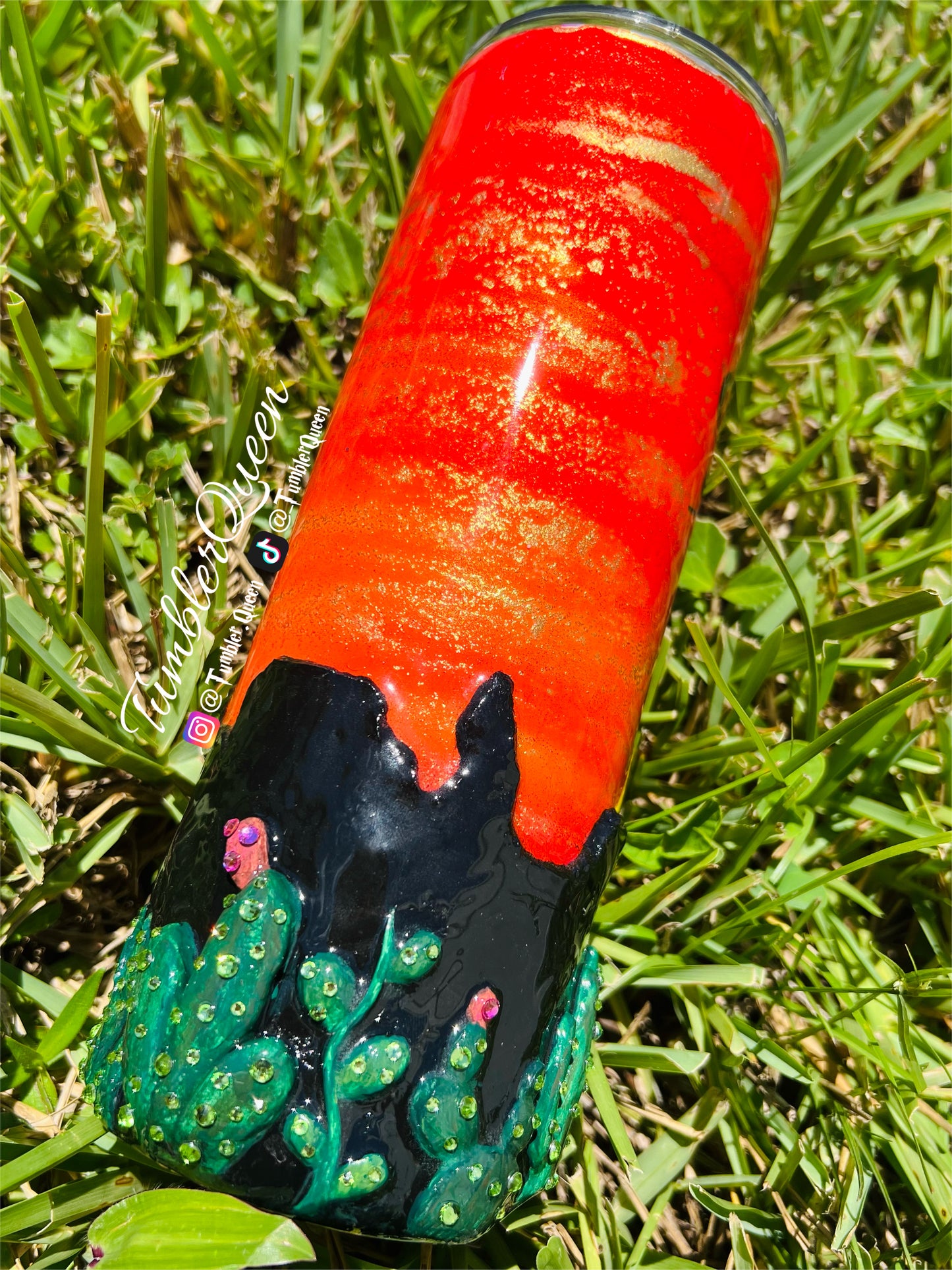 RTS Desert Sunset - 20oz 3-D Hand sculpted Tumbler