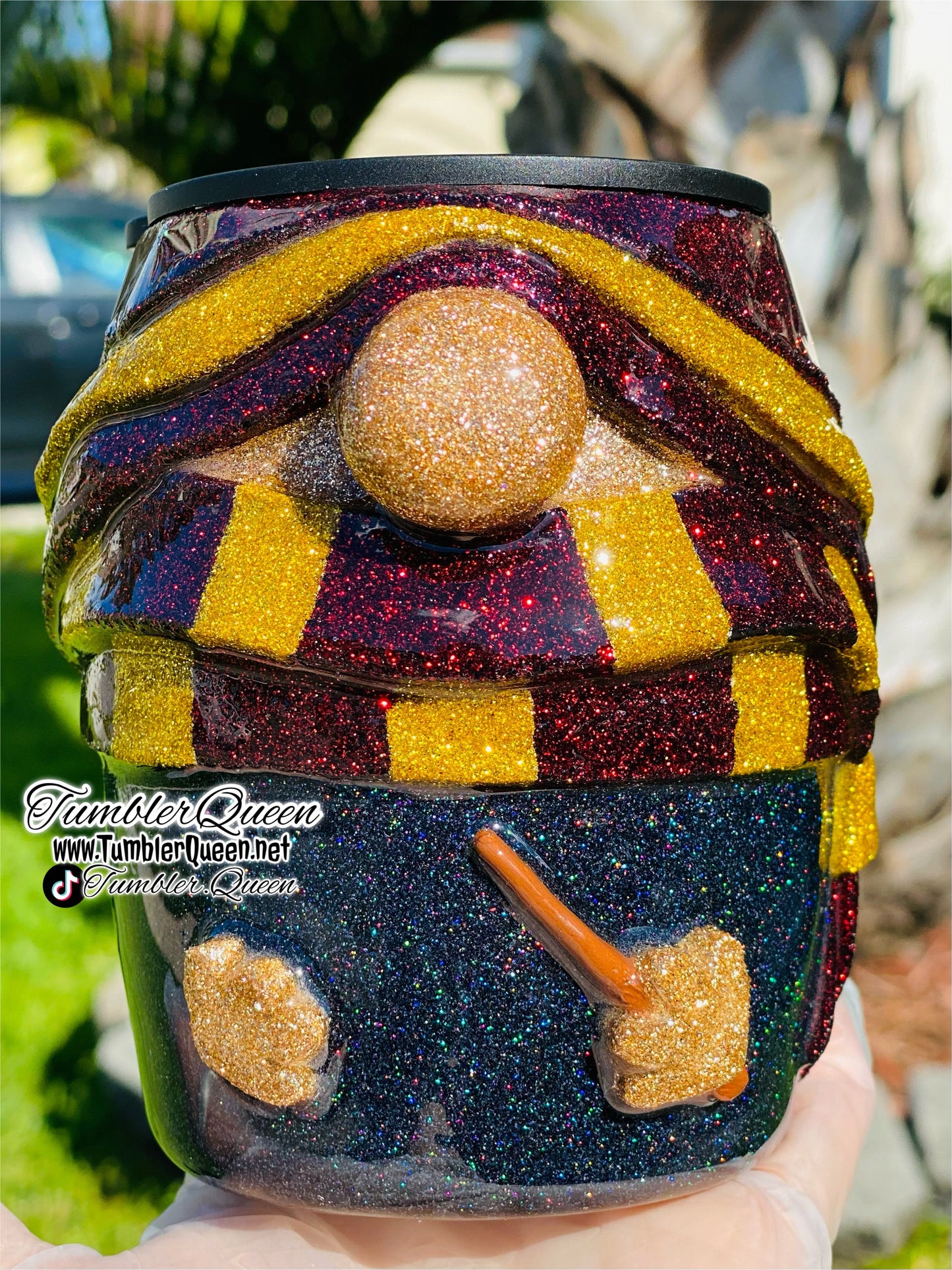 Red Gnome” - 14oz 3-D Hand Sculpted Mug