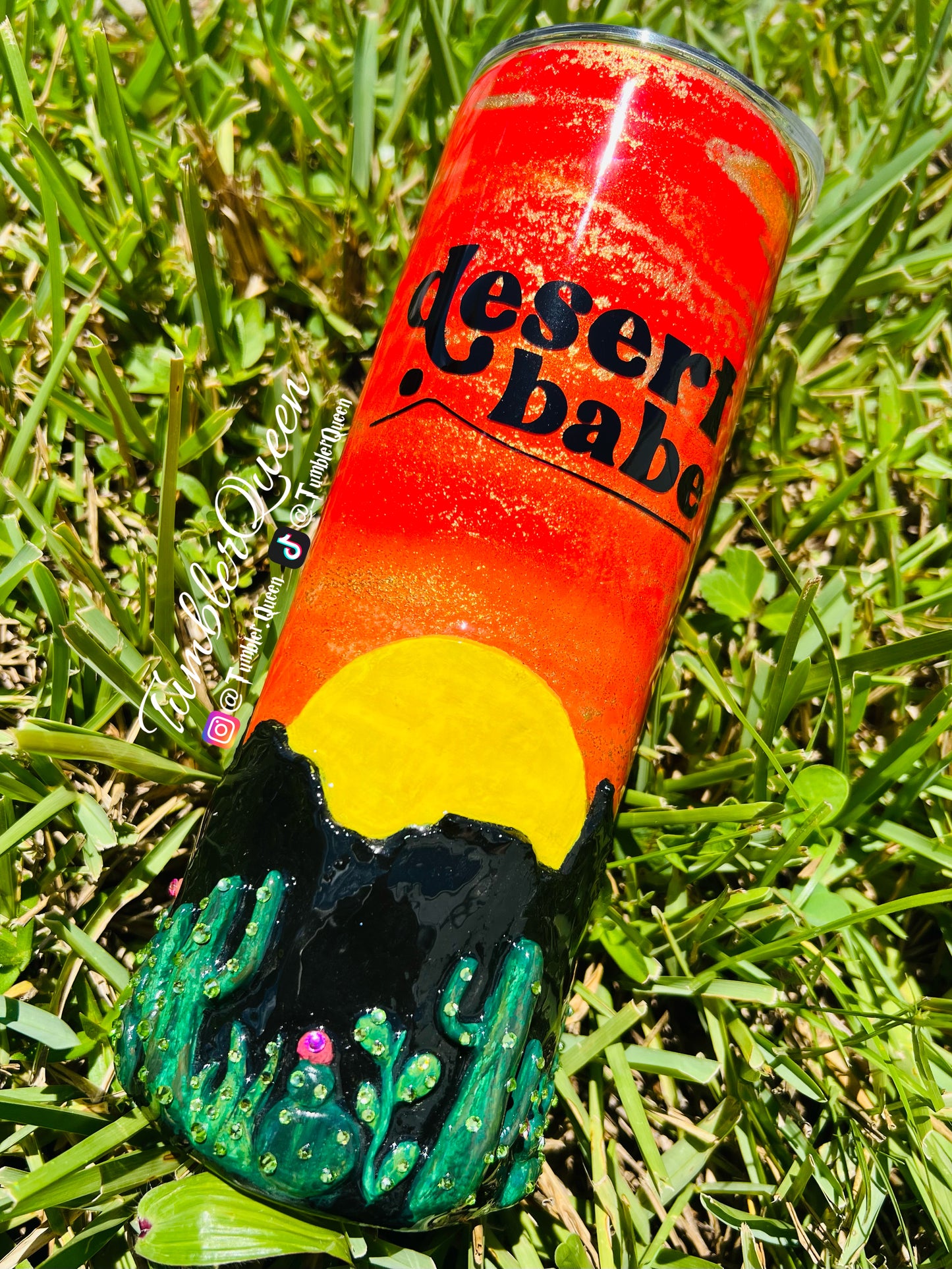 RTS Desert Sunset - 20oz 3-D Hand sculpted Tumbler