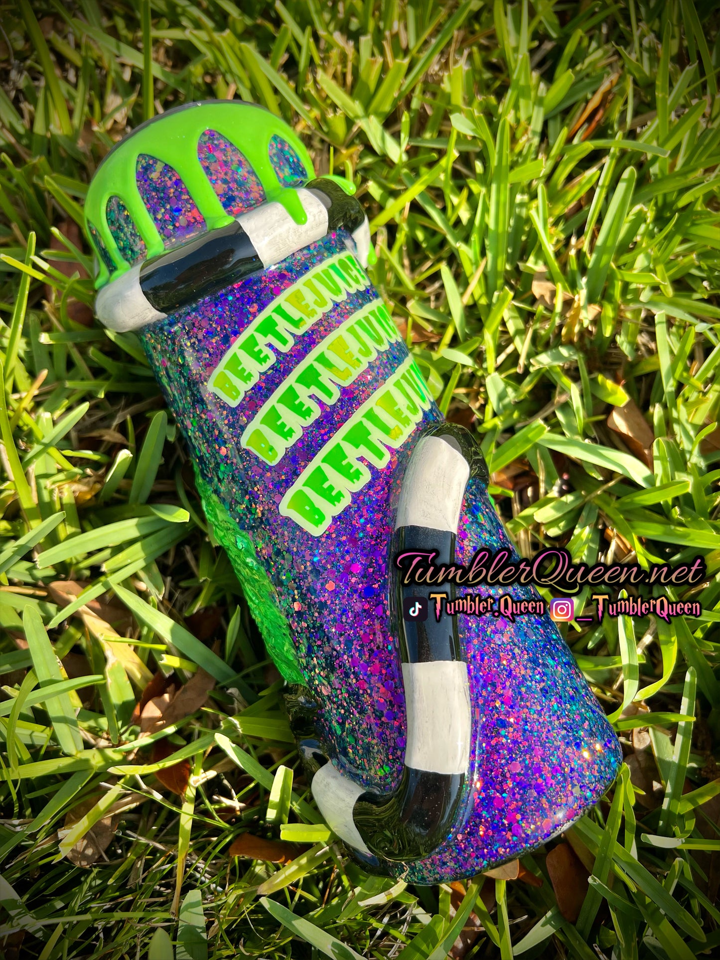 RTS BeetleJuice- 30oz 3-D Hand sculpted Tumbler